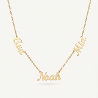 Three-name necklace